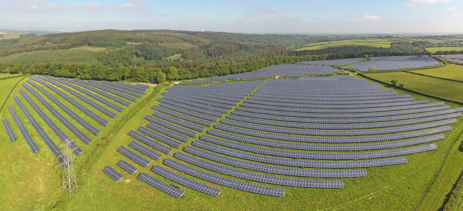 Solarpark der Aurum Investment Bank in Bodmin im United Kingdom