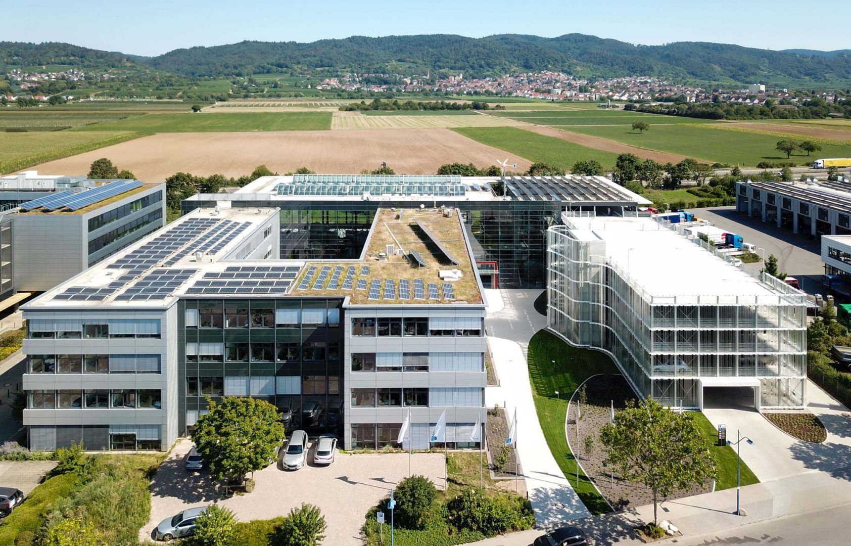 Der Firmensitz von Goldbeck Solar in Deutschland