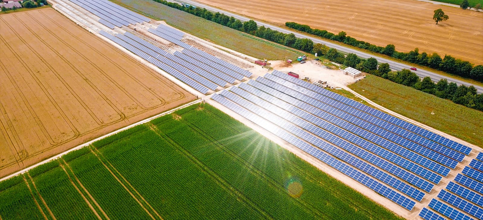 Luftbild Solarpark, Wolpertshausen, Deutschland