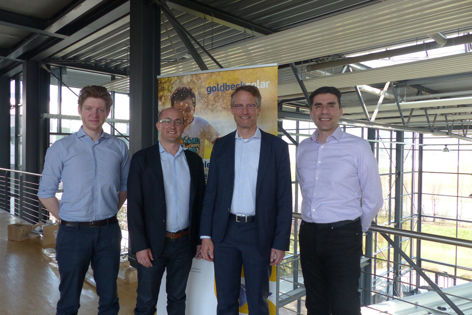 Die Geschäftsführung von PACE: Constantin Lindenmeyer, Alex Ross, Joachim Goldbeck und Rob Denman