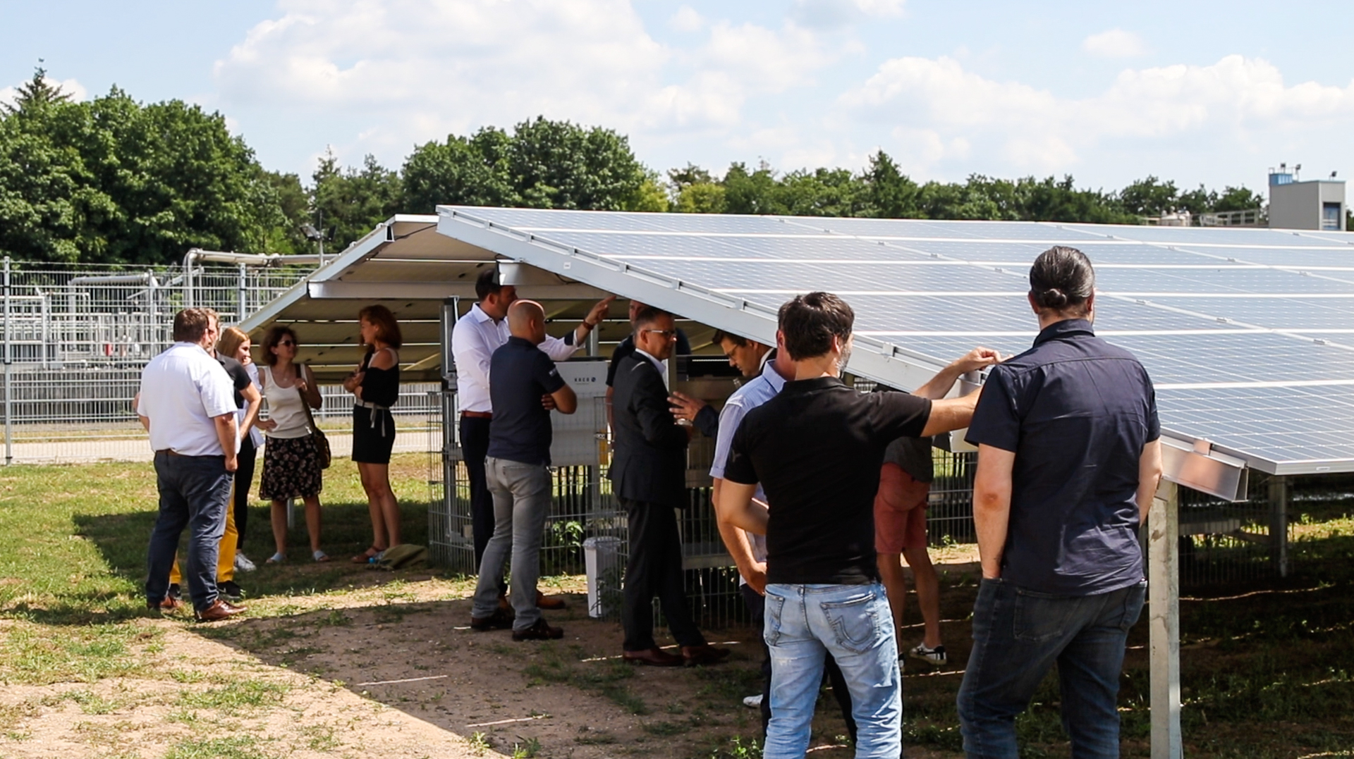 Eröffnung des Solarparks Bruhrain-Süd.