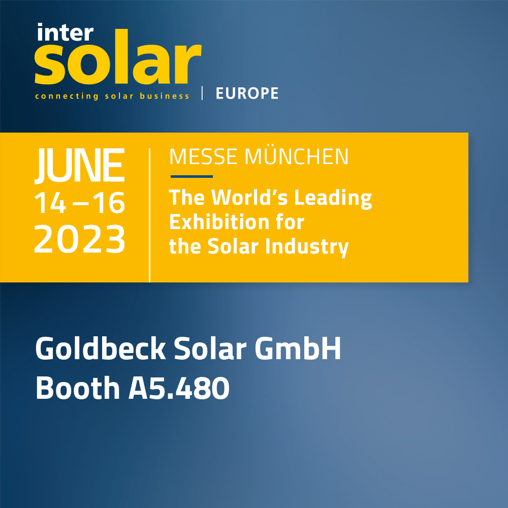 INTERSOLAR EUROPE 2023 Goldbeck Solar GmbH