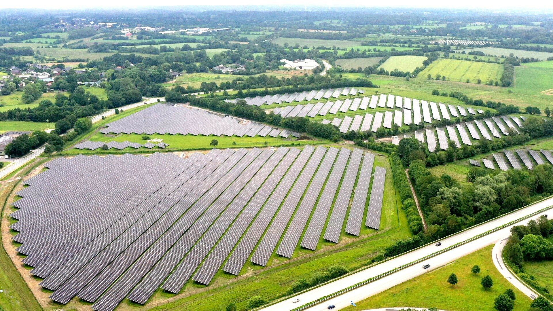 Luftaufnahme der Referenz: Solarpark Agethorst