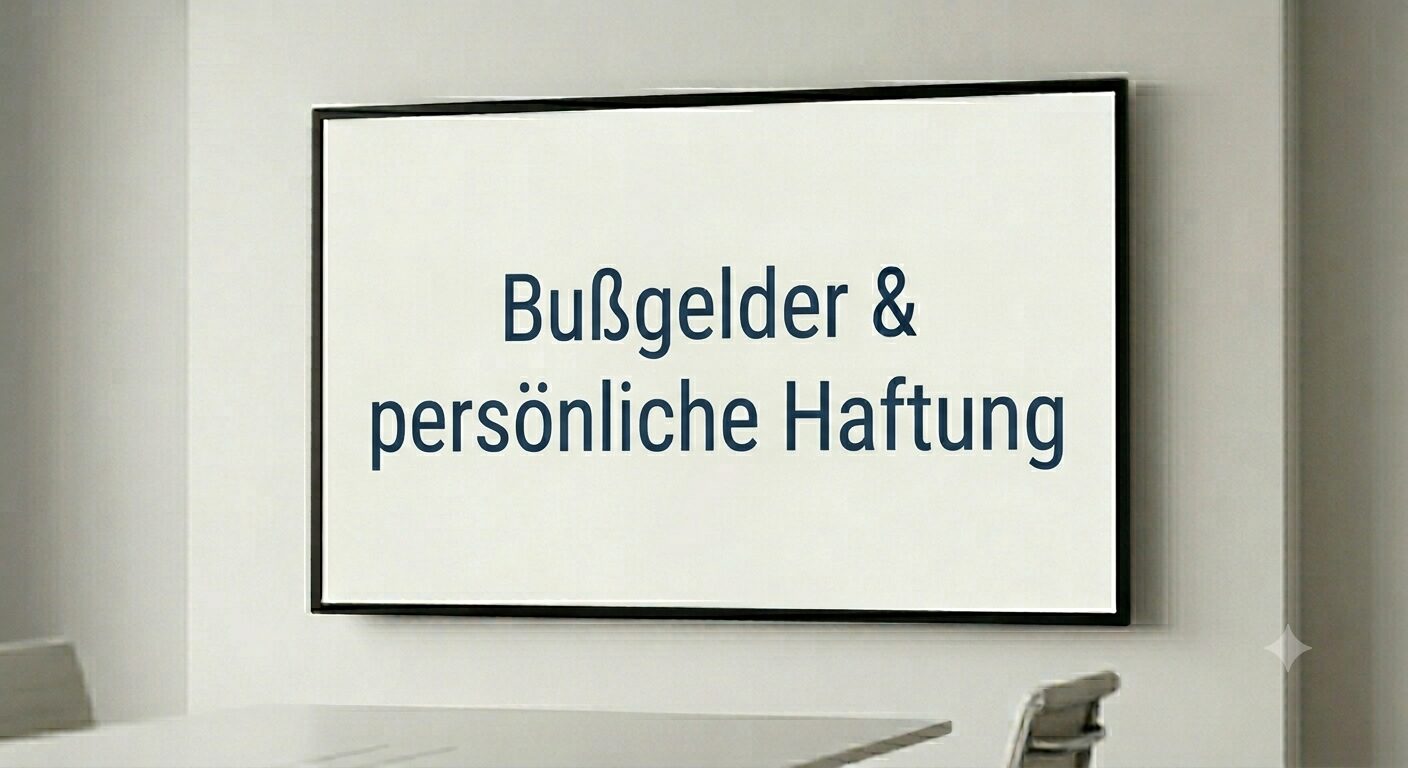 Bußgelder und persönliche Haftung