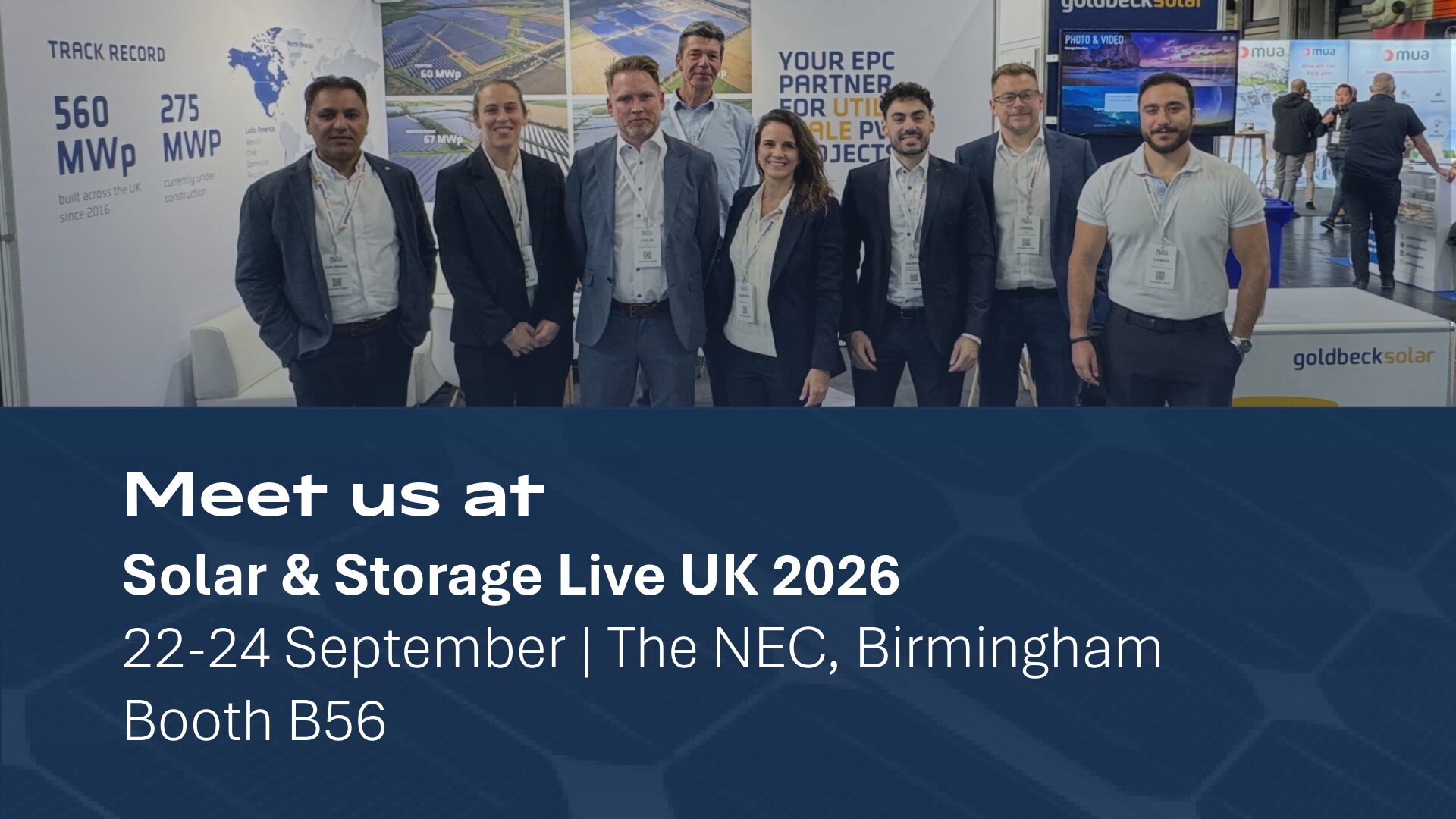 GOLDBECK SOLAR at Solar & Storage Live UK 2026